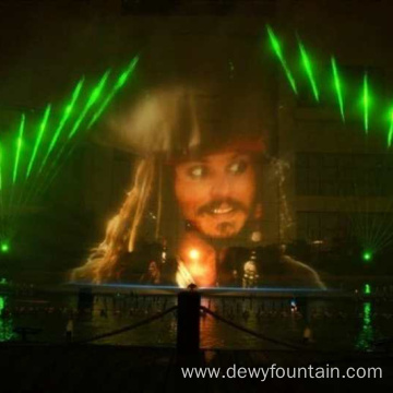 Hot sale water screen movie fountain show project